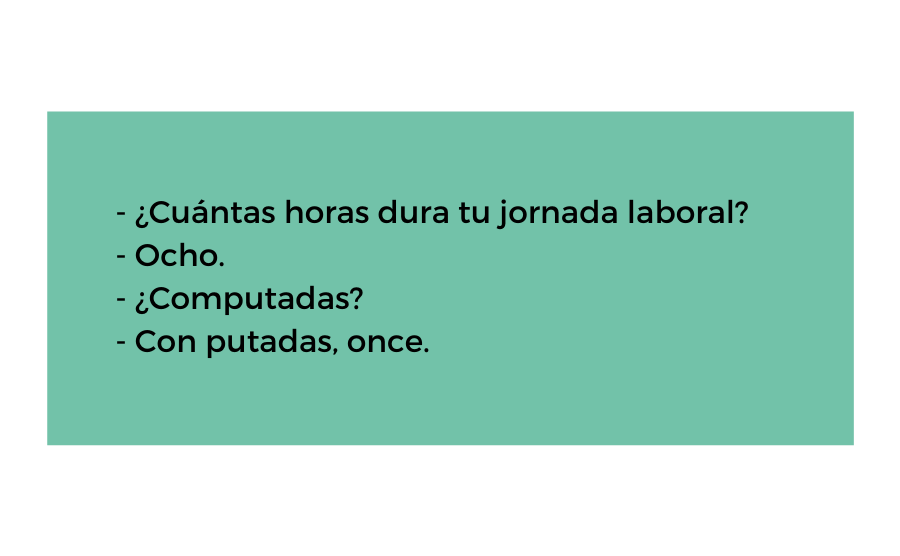 ¿Cuánto dura tu jornada laboral?