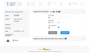 Captura de pantalla Redsys_Pasarela de pago