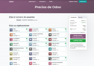 Captura precios Odoo_Comparativa ERP Tryton vs. Odoo