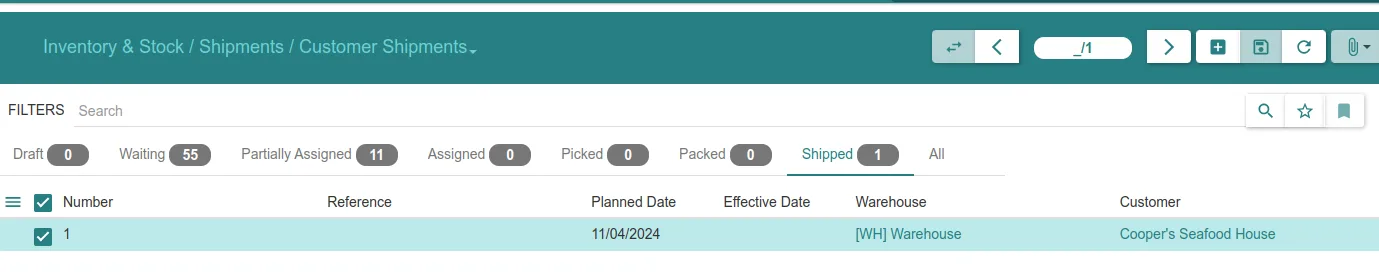 Nueva versión - Tryton 7.4 - Nuevo estado 'Enviado' en los albaranes de cliente