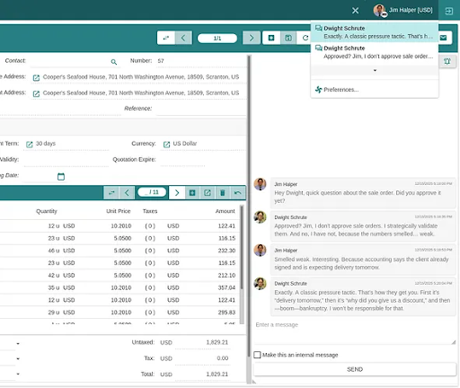 Captura Tryton 7.8 - Notificaciones y chat