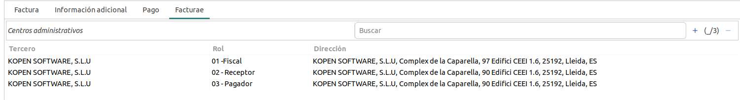 Captura códigos DIR3 - Tryton