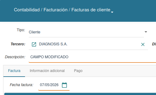 Nuevo indicador visual para detectar qué campos has modificado - Nueva versión Tryton 8.0