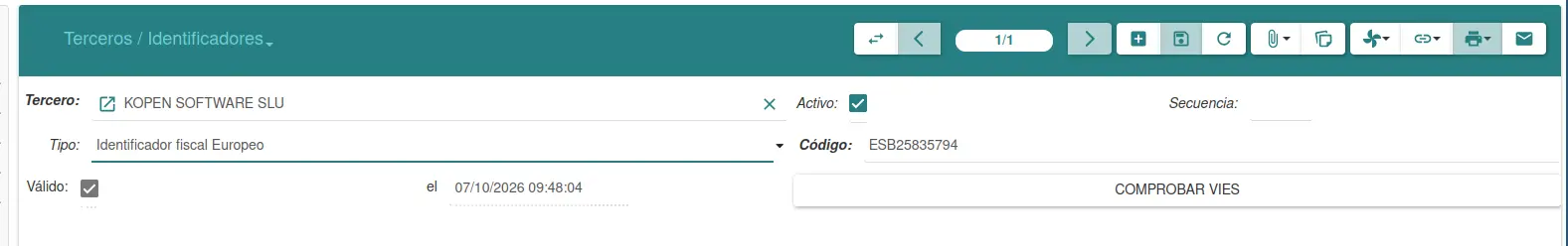 Terceros y contactos - Tryton 8.2